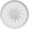 Ekena Millwork Standard Grayson Spiral Rosette With Beveled Edge, 3"W x 3"H x 3/4"P ROSP030X030X075GRY13 - alternate 4